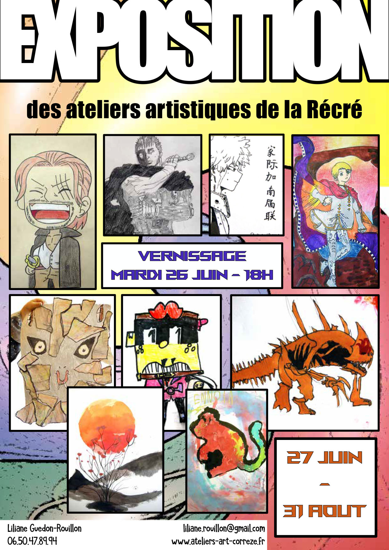 Expo des petits artistes de la Récré