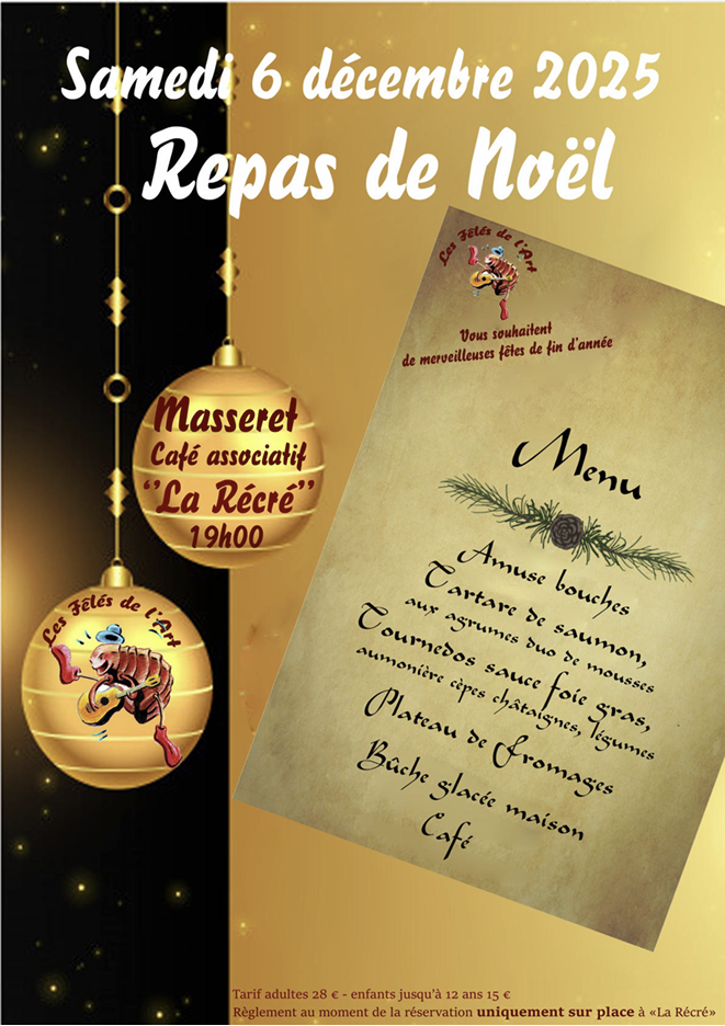Repas de Noël 2025 des Fêlés